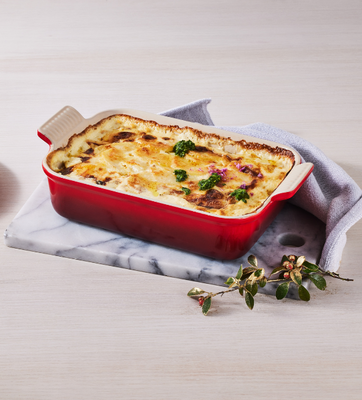 Cheesy Creamed Baked Potatoes